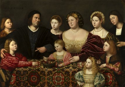 Bernardino Licinio (c. 1489-1565) - A Family Group - RCIN 402586 - Royal Collection