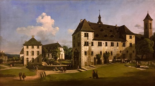 Bernardo Bellotto Courtyard of the Castle At Königstein from the South