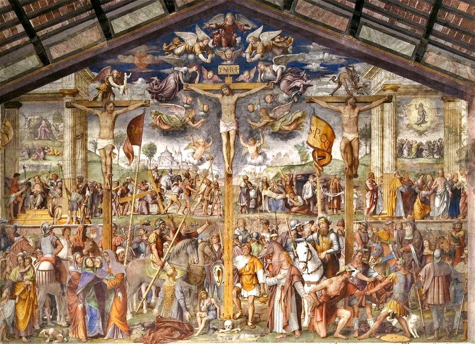 Bernardino Luini - Crucifixion and Scenes from the Life of Christ - WGA13751