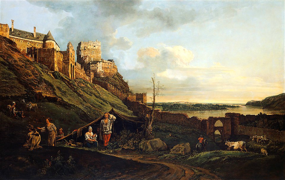 Bernardo Bellotto, gen. Canaletto - Die Ruine Theben an der March - GG 1676 - Kunsthistorisches Museum