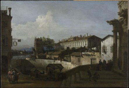 Bernardo Bellotto - The Lock at Dolo - 1929.5 - Yale University Art Gallery