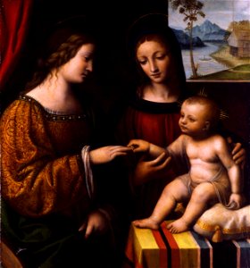 Bernardino Luini - The Mystical Marriage of Saint Catherine - Google Art Project