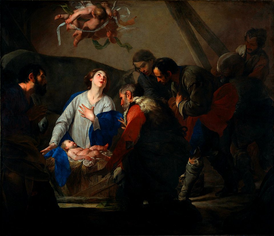 Bernardo Cavallino - L'Adorazione dei pastori (anni 1650)