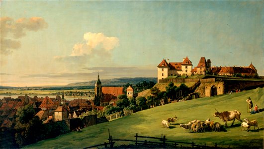 Bellotto, Bernardo - View of Pirna from the Sonnenstein Castle