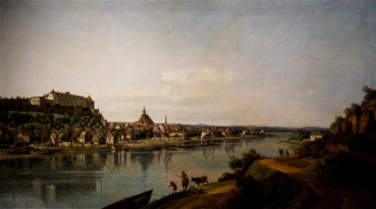 Bernardo Belotto, called Canaletto, 'View of Pirna with the fortress of Sonnenstein', 1768, Pushkin Museum, Moscow
