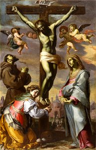 Bernardino Mei - Crucifix with the Virgin and Saints Francis and Agatha - Google Art Project