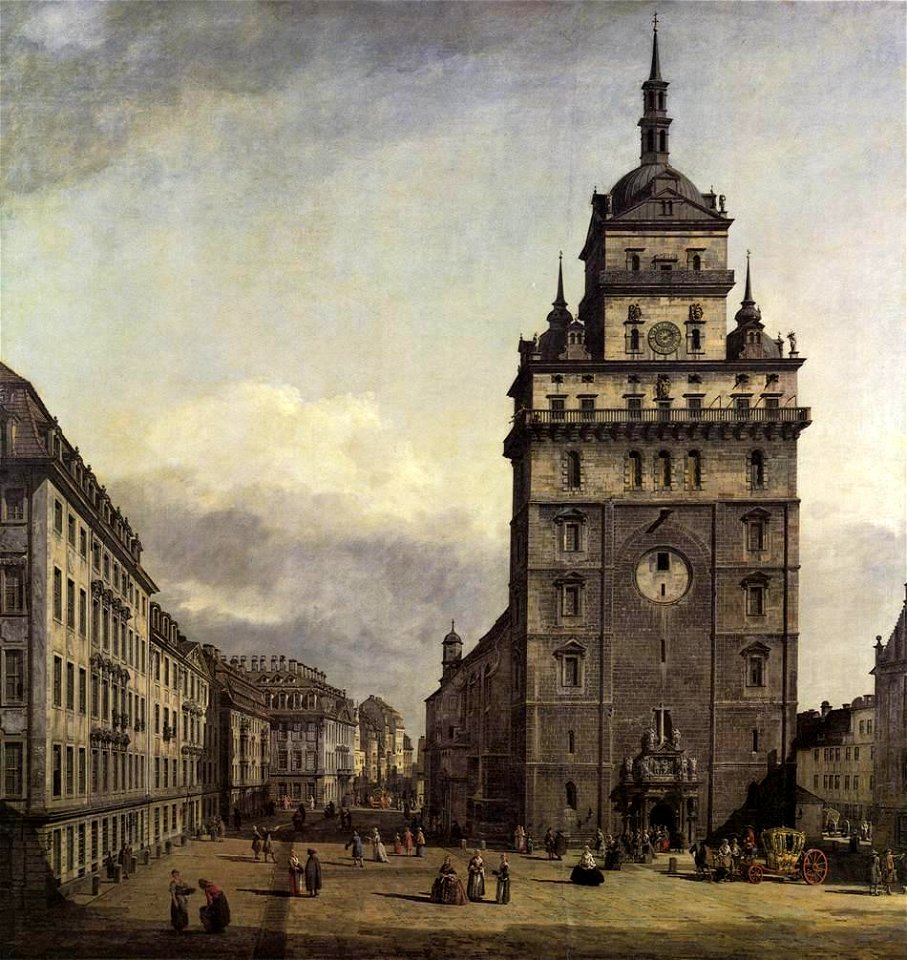 Bernardo Bellotto - The Kreuzkirche in Dresden - WGA01823