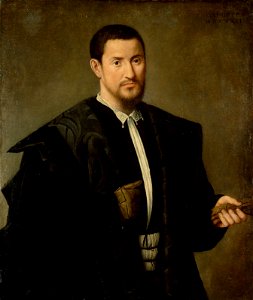 Bernardino Licinio - Bildnis eines barhäuptigen Mannes - GG 6442 - Kunsthistorisches Museum