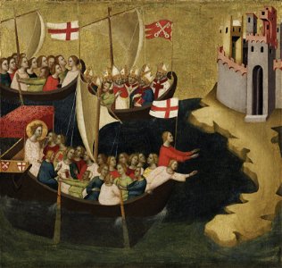Bernardo Daddi - Arrival of Saint Ursula at Cologne - 70.PB.53 - J. Paul Getty Museum