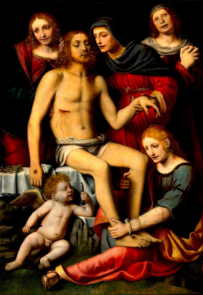 Bernardino Luini - Lamentation over the Dead Christ - 61.68 - Museum of Fine Arts