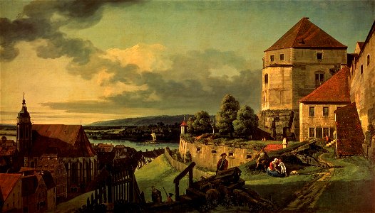 Bernardo Bellotto - Vista Pirna dalla Fortezza di Sonnenstein