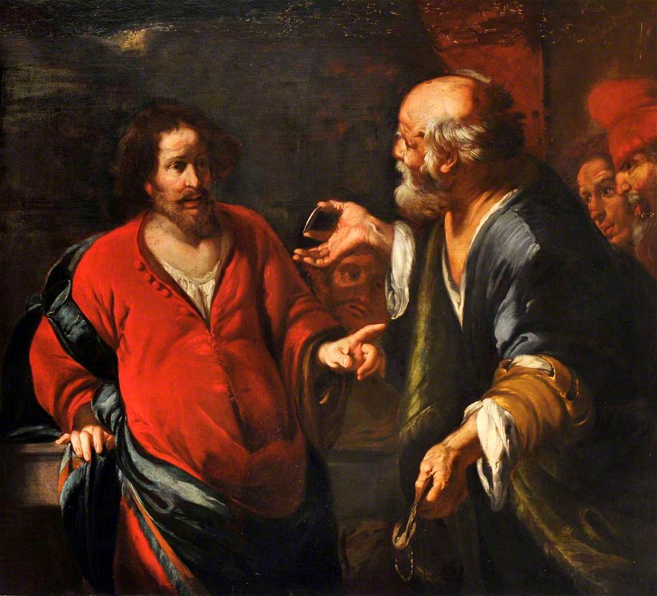 Bernardo Strozzi (1581-1644) (after) - Christ and the Tribute Money - 1298245 - National Trust