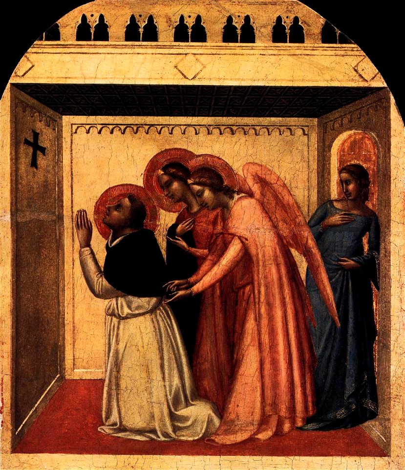 Bernardo Daddi - The Temptation of St Thomas Aquinas - WGA5867