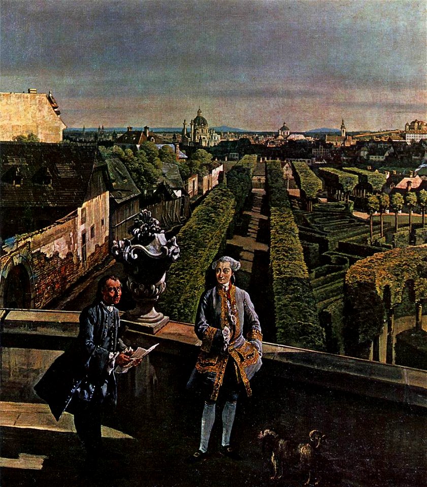 Bernardo Bellotto, il Canaletto - Vienna, Panorama from Palais Kaunitz (detail) - WGA01840