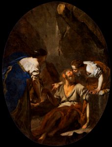 Bernardo Cavallino - Lot and His Daughters - WGA4601