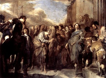 Bernardo Cavallino - St Peter and Cornelius the Centurion - WGA04598