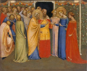 Bernardo Daddi (c .1300-c. 1348) - The Marriage of the Virgin - RCIN 406768 - Royal Collection