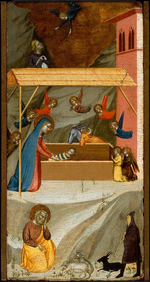 Bernardo Daddi - The Nativity and the Annunciation to the Shepherds - 1994.427 - Museum of Fine Arts