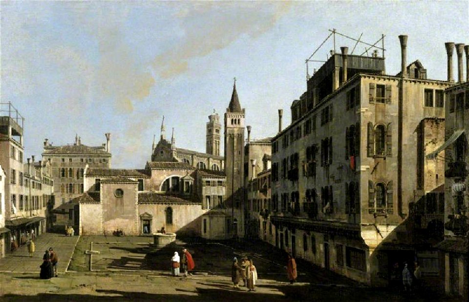 Bernardo Bellotto (1722-1780) - Campo San Stin, Venice - 1421745 - National Trust