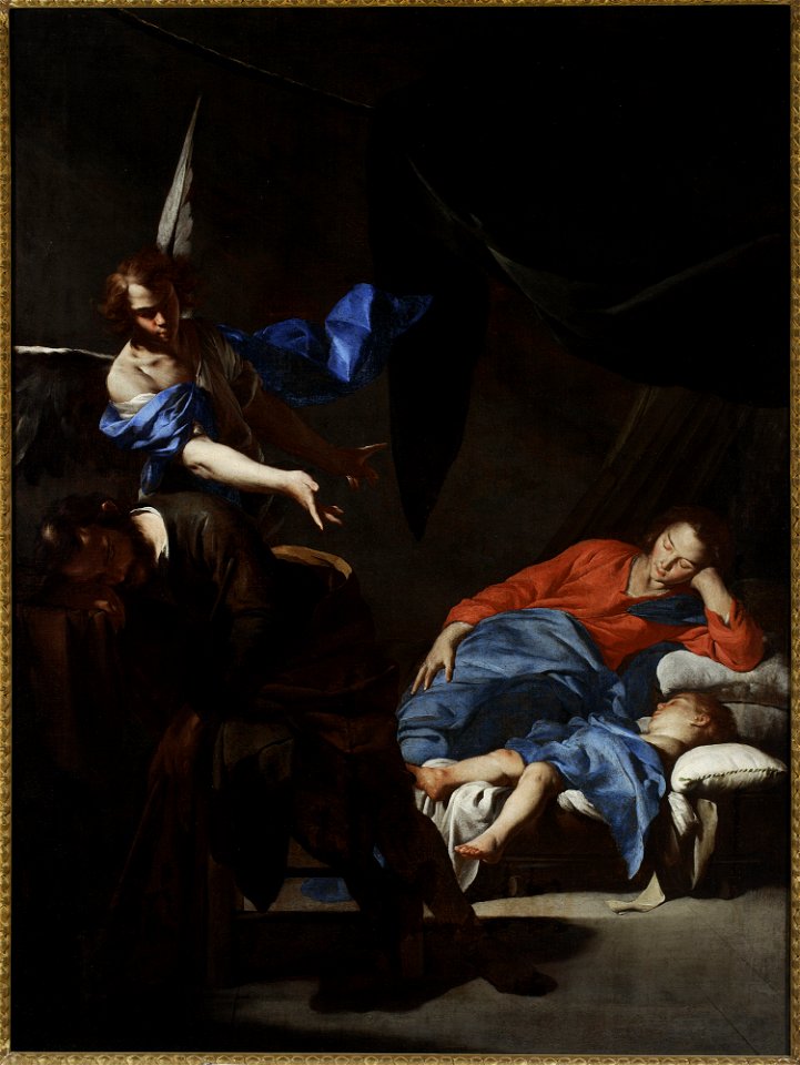Bernardo Cavallino - Dream of St. Joseph - M.Ob.640 - National Museum in Warsaw