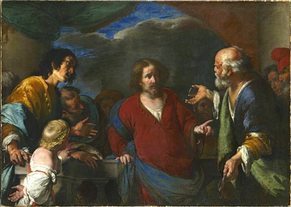 Bernardo Strozzi - Das Gleichnis vom Zinsgroschen - 463 - Bavarian State Painting Collections