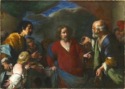 Bernardo Strozzi - Das Gleichnis vom Zinsgroschen - 463 - Bavarian State Painting Collections