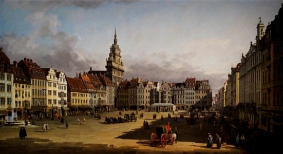 Bernardo Belotto, called Canaletto, 'View of the Old Market in Dresden', 1750s, Pushkin Museum, Moscow
