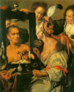 Bernardo Strozzi - Die eitle Alte