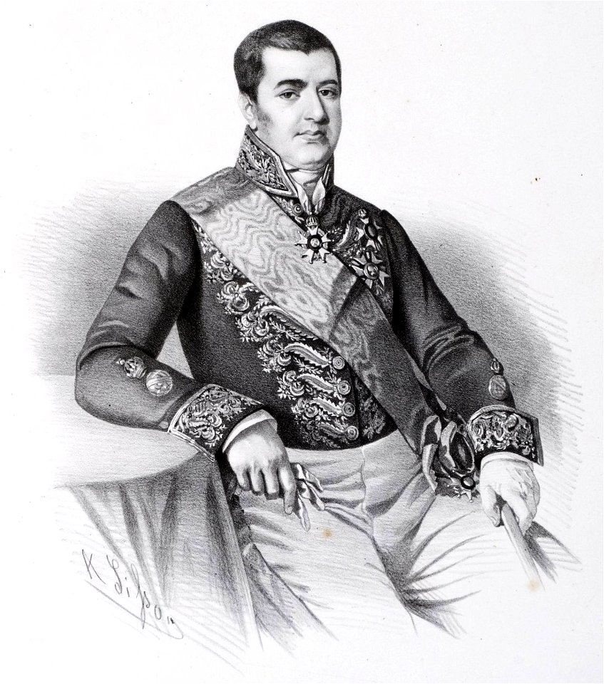 Bernardo Pereira de Vasconcellos - Litografia (cropped)