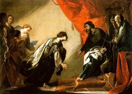 Bernardo Cavallino - Esther and Ahaseurus - WGA4600
