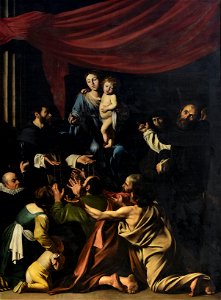 Bernardus De Quertenmont (kopie naar Caravaggio) O.-L.-Vrouw van de Rozenkrans Sint-Pauluskerk (Antwerpen) 19-08-2018