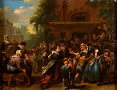 Bernardus van Schendel Streitende Marktweiber