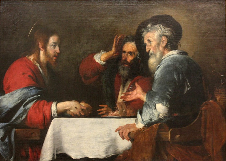 Bernardo Strozzi - Le Christ à Emmaüs