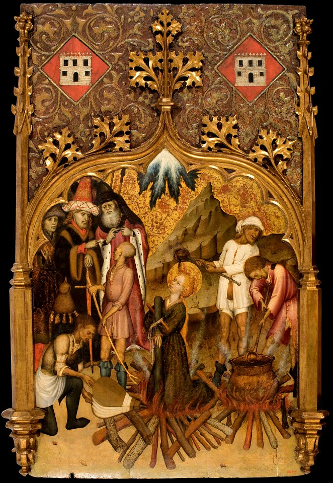 Bernat Martorell - Martyrdom of Saint Lucy - Google Art Project