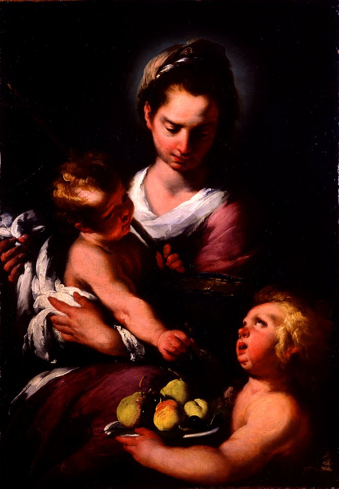 Bernardo Strozzi - The Virgin and Child with the Infant Saint John - Google Art Project
