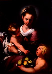 Bernardo Strozzi - The Virgin and Child with the Infant Saint John - Google Art Project