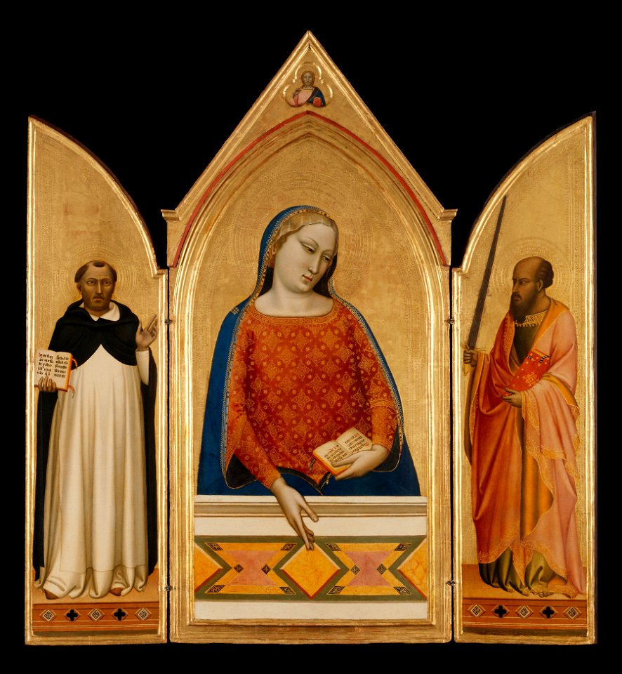 Bernardo Daddi - The Virgin Mary with Saints Thomas Aquinas and Paul - 93.PB.16 - J. Paul Getty Museum
