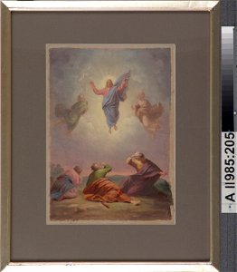 Berndt Abraham Godenhjelm - Kristuksen kirkastus, Sortavalan kirkon alttaritaulun luonnos - A II 985-205 - Finnish National Gallery