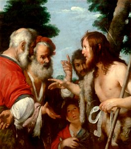 Bernardo Strozzi - The Sermon of St. John the Baptist - Google Art Project. Free illustration for personal and commercial use.