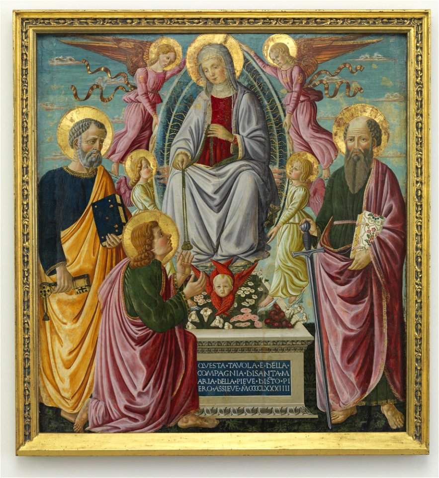 Bernardo di Stefano Rosselli - Madonna della Cintola - y38 - Princeton University Art Museum