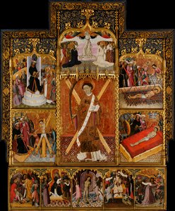 Bernat Martorell - Altarpiece of Saint Vincent - Google Art Project. Free illustration for personal and commercial use.