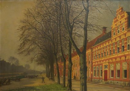 Bernardus Bueninck - Marnixkade gezien naar het Noorden - SA 39740 - Amsterdam Museum