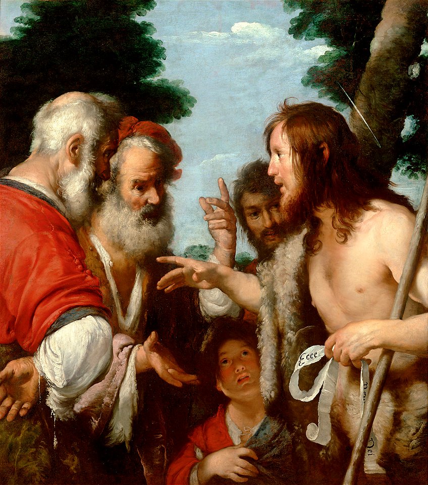 Bernardo Strozzi, , Kunsthistorisches Museum Wien, Gemäldegalerie - Predigt Johannes d. Täufers - GG 256 - Kunsthistorisches Museum