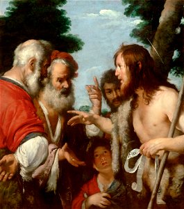 Bernardo Strozzi, , Kunsthistorisches Museum Wien, Gemäldegalerie - Predigt Johannes d. Täufers - GG 256 - Kunsthistorisches Museum