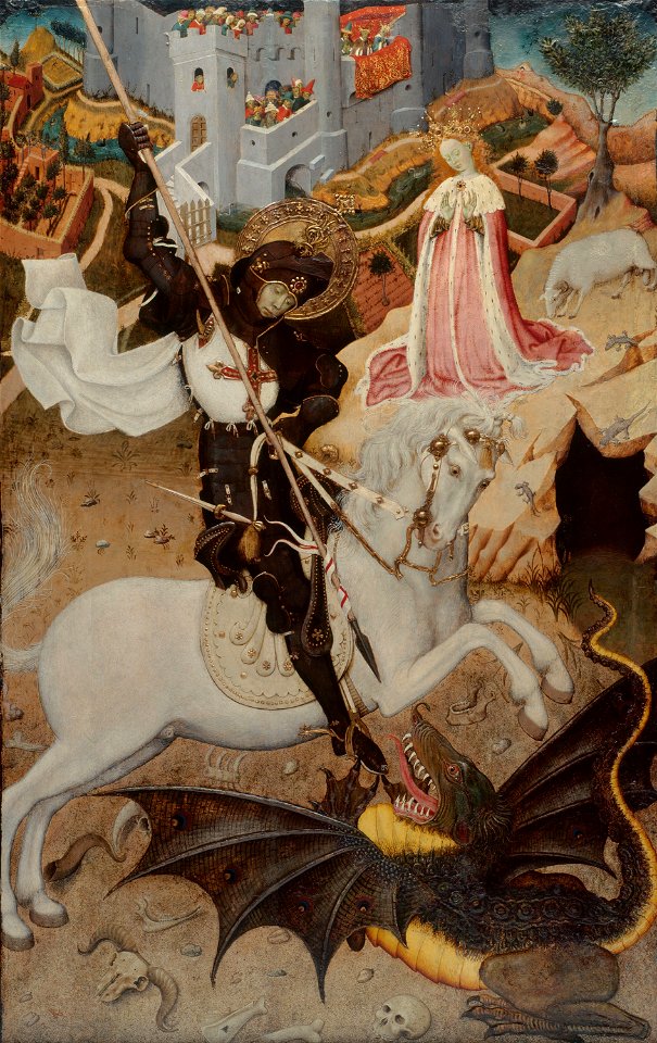 Bernat Martorell - Saint George Killing the Dragon - Google Art Project