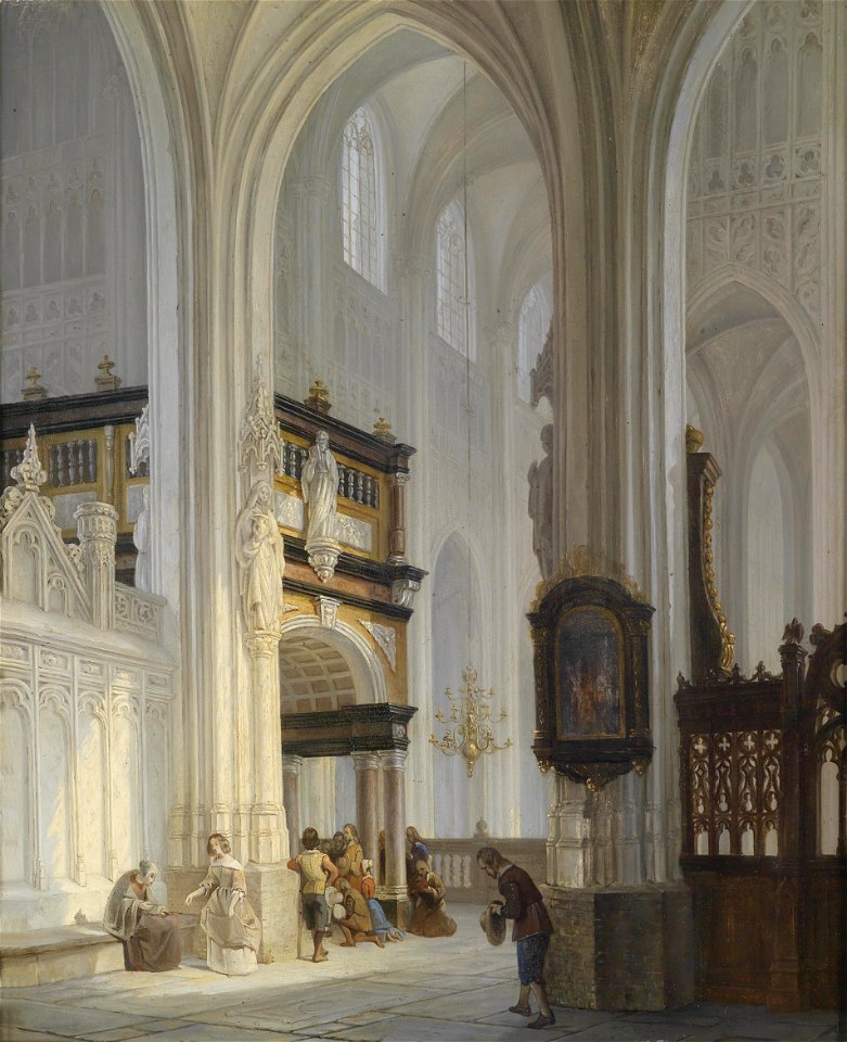 Bernardus van de Laar Kircheninterieur 1840