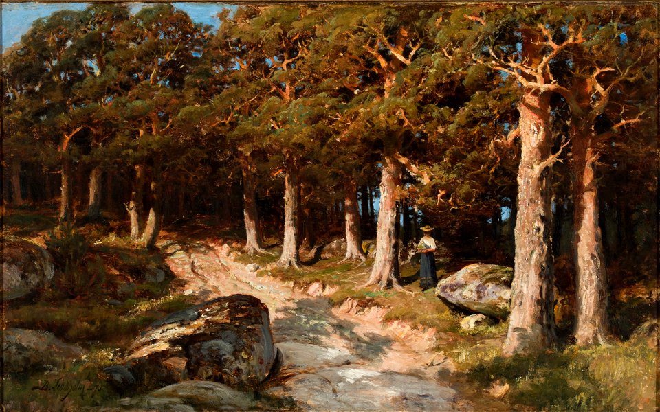 Berndt Lindholm - Woman in the Woods