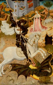 Bernat Martorell - Saint George and the Dragon - 1933.786 - Art Institute of Chicago
