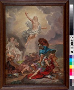 Berndt Abraham Godenhjelm - Kristuksen ylösnousemus, alttaritaulun luonnos - A II 983-2 - Finnish National Gallery