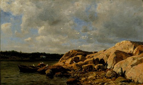 Berndt Lindholm - Rantamaisema Bohusläänin saaristosta - A I 178 - Finnish National Gallery